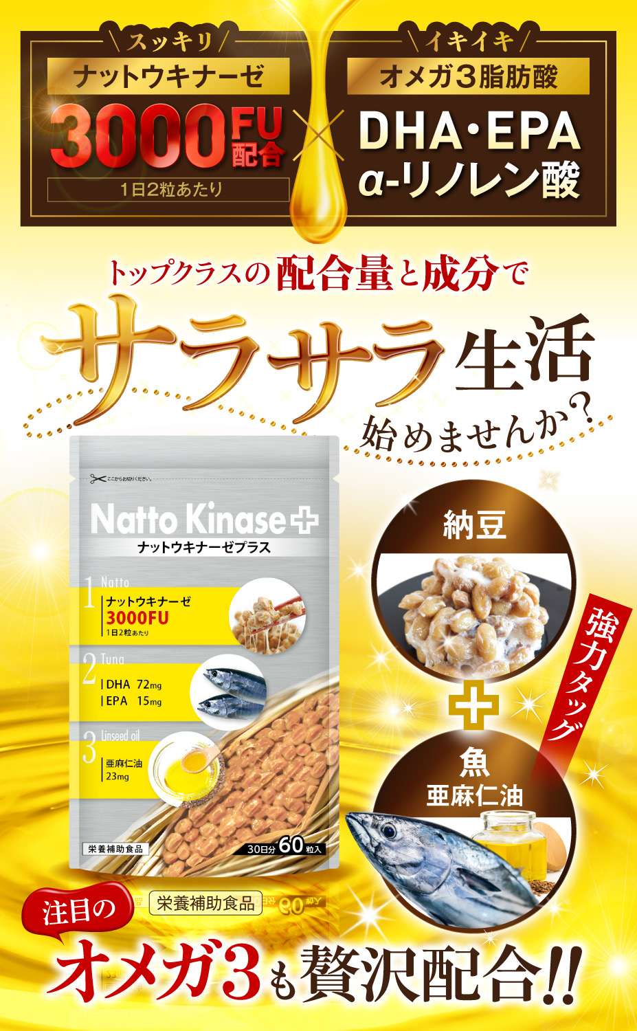 1104円 激安セール ドライなっとう プレーン 1ｋｇ 国産大豆100％使用 DRY NATTO 生き